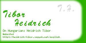 tibor heidrich business card